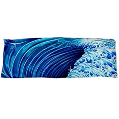 Simple Blue Ocean Wave Body Pillow Case (dakimakura)