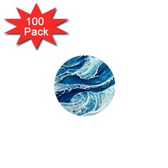 Summer Ocean Waves 1  Mini Magnets (100 Pack)  by GardenOfOphir