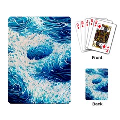 Abstract Blue Ocean Wave Ii Playing Cards Single Design (rectangle) by GardenOfOphir