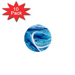 Blue Wave 1  Mini Magnet (10 Pack)  by GardenOfOphir