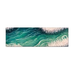 Blue Wave Pattern Sticker (bumper) by GardenOfOphir