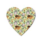 My Neighbor Totoro Pattern Heart Magnet Front