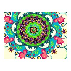 Artistic Pattern Mandala Premium Plush Fleece Blanket (mini)