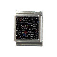 Black Background With Text Overlay Mathematics Formula Board Italian Charm (13mm)