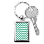 Chevron Pattern Giftt Key Chain (Rectangle) Front