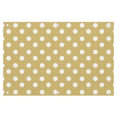 Mint Polka And White Polka Dots Banner And Sign 6  X 4  by GardenOfOphir