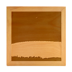 Sky Gradient Wood Photo Frame Cube by artworkshop