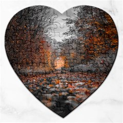 Breathe In Nature Background Jigsaw Puzzle (heart)