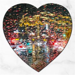 Water Droplets Jigsaw Puzzle (heart) by artworkshop