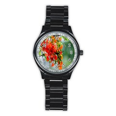 Gathering Sping Flowers Wallpapers Stainless Steel Round Watch by artworkshop