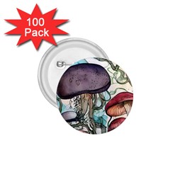 Shroom Magic Mushroom Charm 1 75  Buttons (100 Pack)  by GardenOfOphir