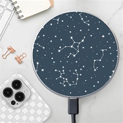 Constellation Stars Art Pattern Design Wallpaper Wireless Fast Charger(white) by Ravend