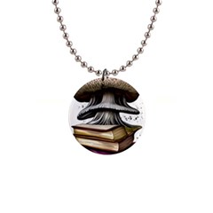 Conjurer s Toadstool 1  Button Necklace by GardenOfOphir