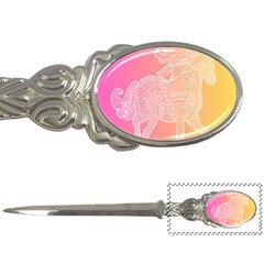 Unicorm Orange And Pink Letter Opener