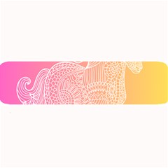 Unicorm Orange And Pink Large Bar Mat by lifestyleshopee