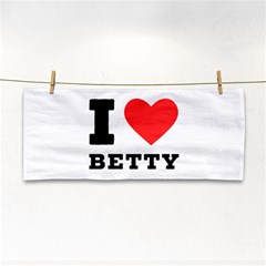 I Love Betty Hand Towel by ilovewhateva