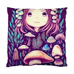 Fairy Mushroom Illustration Design Standard Cushion Case (one Side) by GardenOfOphir