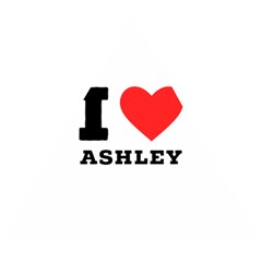 I Love Ashley Wooden Puzzle Triangle by ilovewhateva