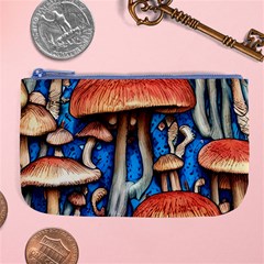 Whimsical Mushroom Large Coin Purse by GardenOfOphir