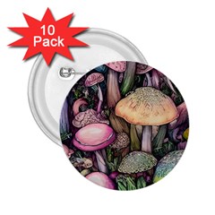 Mushroom Magic 2 25  Buttons (10 Pack) 