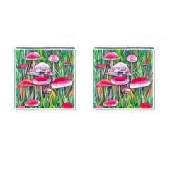 Forest Mushrooms Cufflinks (square) by GardenOfOphir