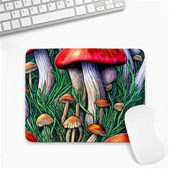 Forest Fairycore Mushroom Foraging Craft Small Mousepad by GardenOfOphir