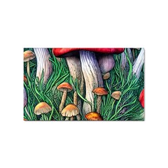 Forest Fairycore Mushroom Foraging Craft Sticker (rectangular) by GardenOfOphir