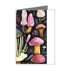 Natural Mushroom Mini Greeting Card by GardenOfOphir