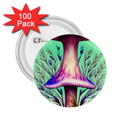 Tiny Witchy Mushroom 2 25  Buttons (100 Pack)  by GardenOfOphir