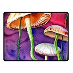 Foraging Mushroom Garden Fleece Blanket (Small) 45 x34  Blanket Front