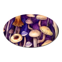 Whimsical Forest Mushroom Oval Magnet by GardenOfOphir