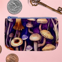 Whimsical Forest Mushroom Large Coin Purse by GardenOfOphir