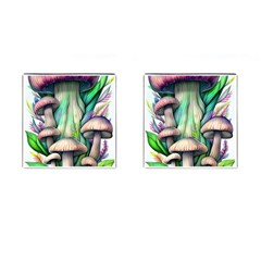 Woodsy Mushroom Cufflinks (square) by GardenOfOphir