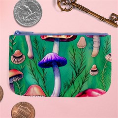 Foresty Mushroom Large Coin Purse by GardenOfOphir