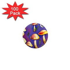 Farmcore Mushrooms 1  Mini Magnets (100 Pack)  by GardenOfOphir