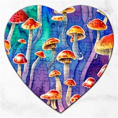 Tiny Toadstools Jigsaw Puzzle (heart)