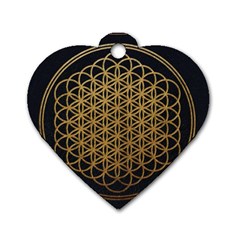 Horizon Sempiternal Bring Abstract Pattern Dog Tag Heart (two Sides) by Jancukart