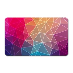 Multicolored Geometric Origami Idea Pattern Magnet (rectangular) by Jancukart