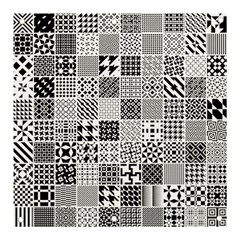 Black And White Geometric Patterns Banner And Sign 3  X 3 