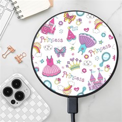 Princess Element Background Material Wireless Fast Charger(black) by Jancukart