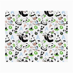 Giant Panda Bear Pattern Small Glasses Cloth by Jancukart