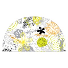 Doodle Flowers Hand Drawing Pattern Anti Scalding Pot Cap