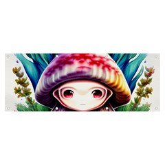 Fantasy Mushroom Forest Banner And Sign 8  X 3  by GardenOfOphir