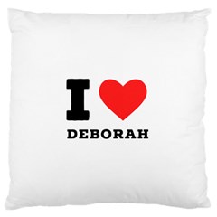 I Love Deborah Large Premium Plush Fleece Cushion Case (one Side)