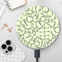 Multicolored Chemical Bond Illustration Chemistry Formula Science Wireless Fast Charger(white) by Jancukart