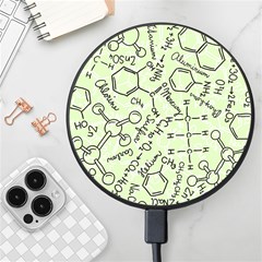 Multicolored Chemical Bond Illustration Chemistry Formula Science Wireless Fast Charger(black) by Jancukart