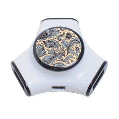 Texture Ornament Paisley 3-port Usb Hub