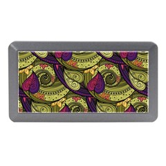 Pattern Vector Texture Style Garden Drawn Hand Floral Memory Card Reader (mini) by Jancukart