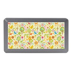 Nature Doodle Art Trees Birds Owl Children Pattern Multi Colored Memory Card Reader (mini)