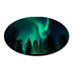 Aurora Northern Lights Phenomenon Atmosphere Sky Oval Magnet